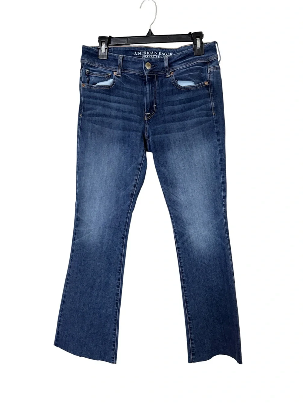 American Eagle Outfitters Kick Boot Medium Wash Mid-Rise Jeans Size 29”